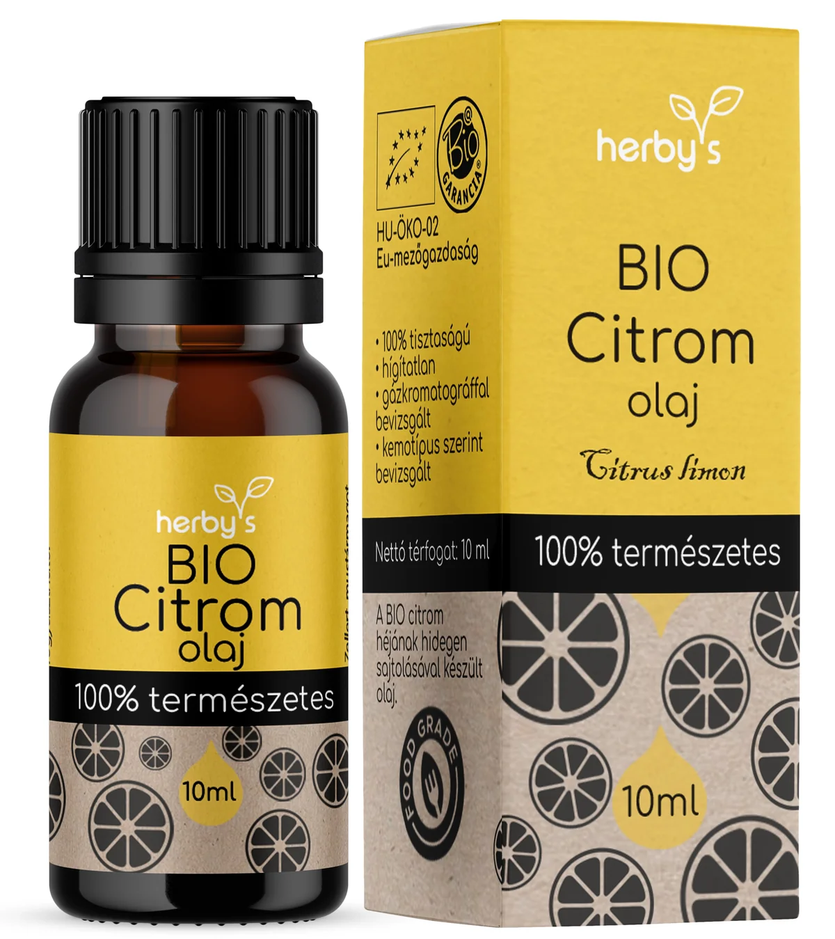 Herby's citrom illóolaj, 10 ml (bio)