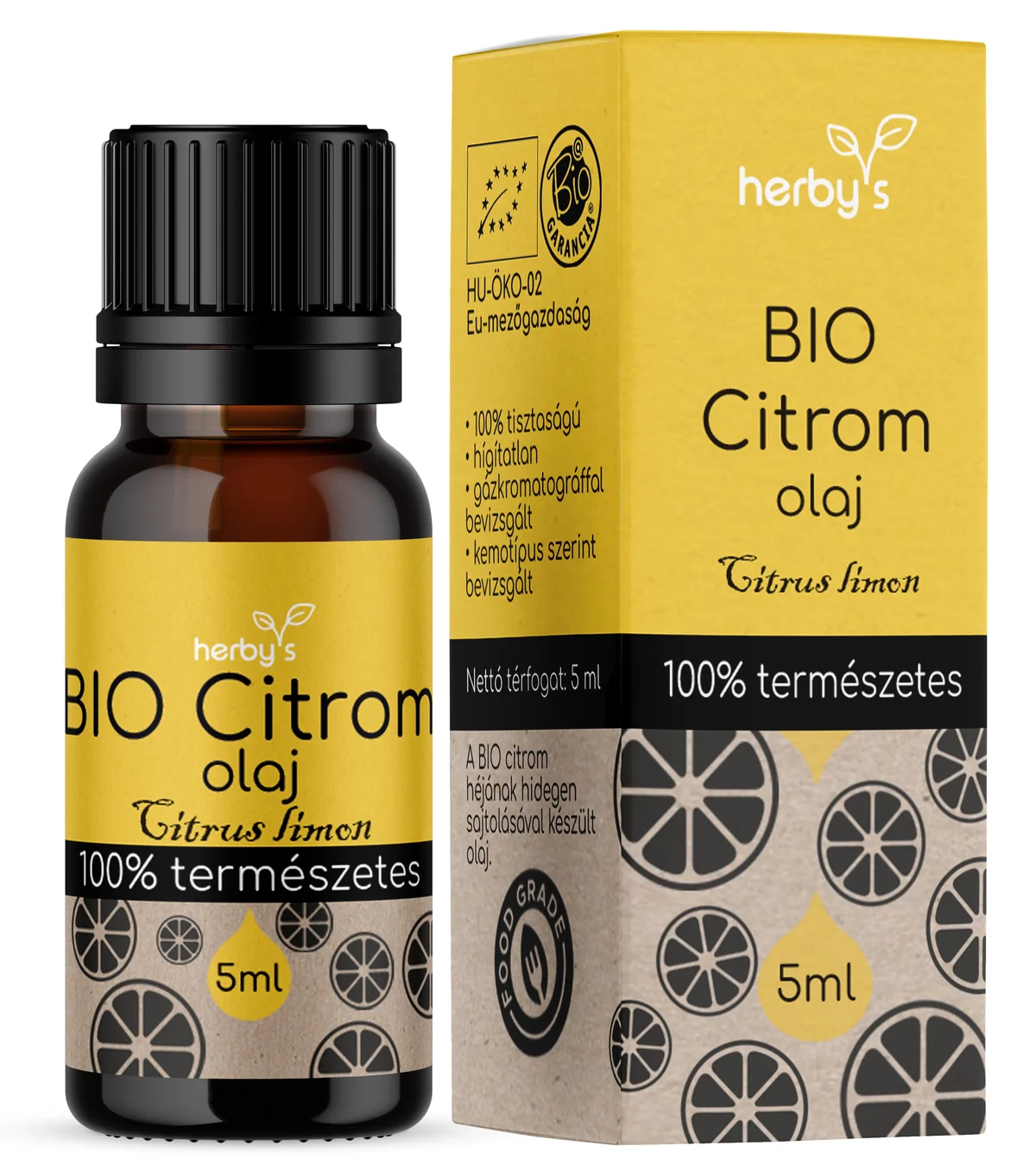 Herby's citrom illóolaj, 5 ml (bio)